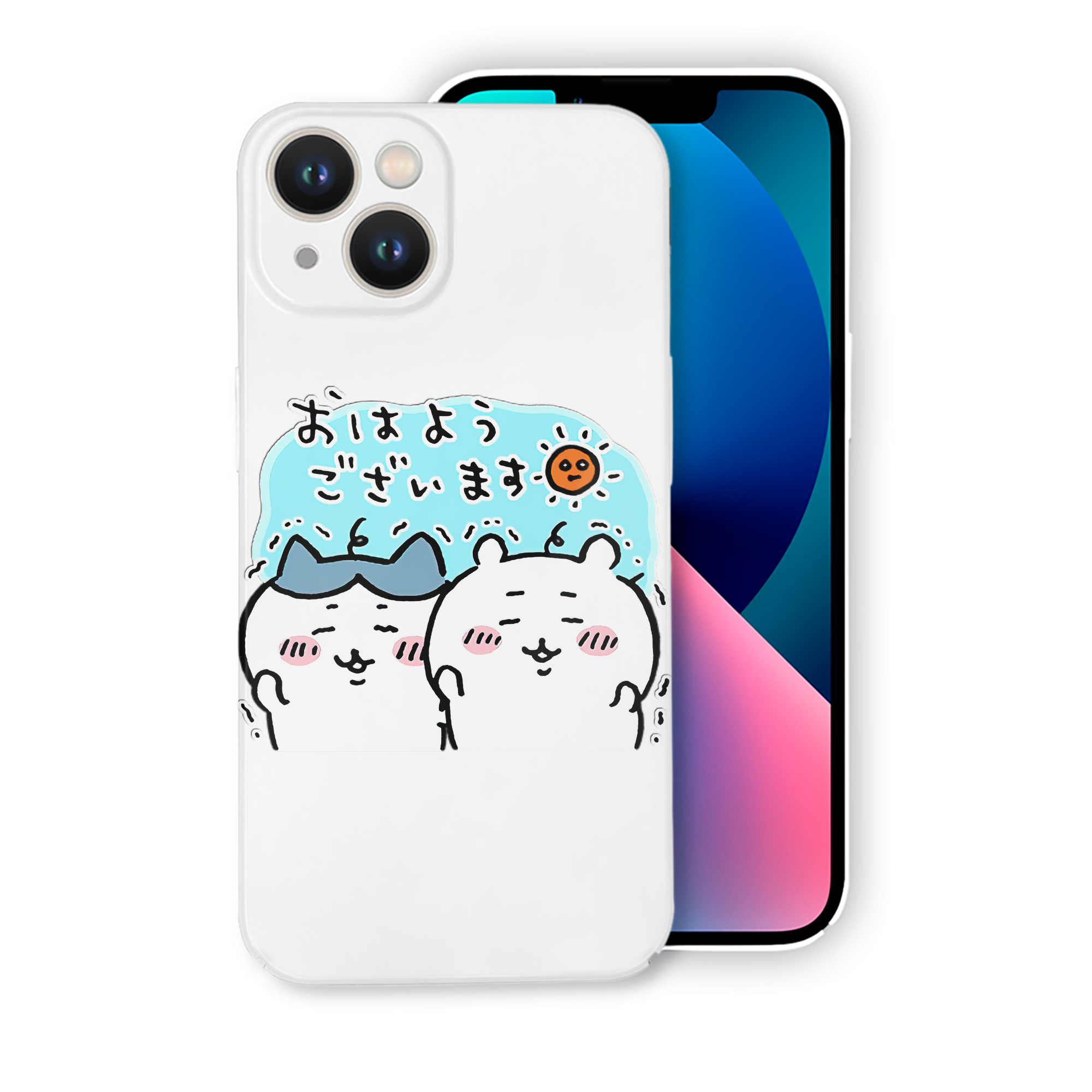 （画像用） ちいかわ ハチワレ Chii-kawa hachiware 【iPhone 14シリーズ対応】ハードケース